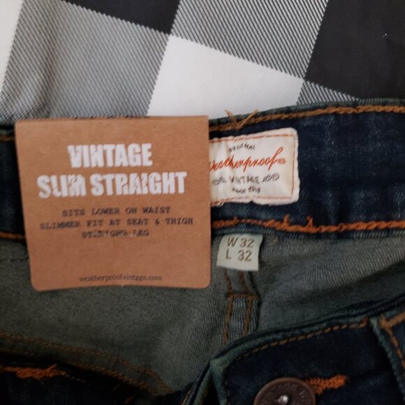 Men’s Weatherproof Vintage Comfort Slim Stretch Blue Jeans NWT Sz. 32x32 - Picture 6 of 9